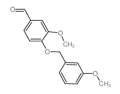 3-METHOXY-4-[(3-METHOXYBENZYL)OXY]BENZALDEHYDE Structure