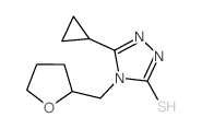 5-环丙基-4-(四氢呋喃-2-甲基)-4H-1,2,4-噻唑-3-硫醇结构式