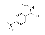 (S)-n-甲基-1-[4-(三氟甲基)苯基]乙胺结构式
