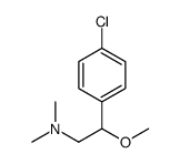 4-Chloro-N,N-dimethyl-β-methoxybenzeneethanamine Structure