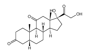 5β-Dihydrocortisone结构式