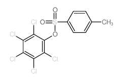 1,2,3,4,5-pentachloro-6-(4-methylphenyl)sulfonyloxy-benzene Structure