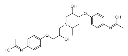 N-[4-[3-[[3-(4-acetamidophenoxy)-2-hydroxypropyl]-propan-2-ylamino]-2-hydroxypropoxy]phenyl]acetamide结构式