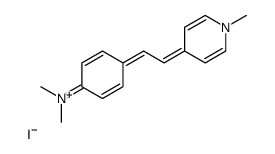 反-4-[4-(二甲氨基)苯乙烯基]-1-甲基吡啶碘结构式