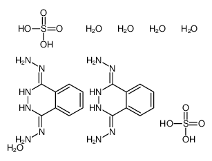 (4-hydrazinylphthalazin-1-yl)hydrazine,sulfuric acid,pentahydrate Structure