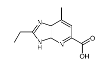 (9ci)-2-乙基-7-甲基-1H-咪唑并[4,5-b]吡啶-5-羧酸结构式