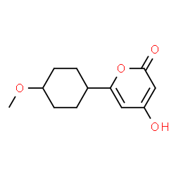 2H-Pyran-2-one, 4-hydroxy-6-(4-methoxycyclohexyl)- (9CI) Structure