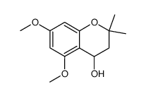 5,7-Dimethoxy-2,2-dimethyl-chroman-4-ol结构式