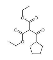 diethyl 2-(cyclopentanecarbonyl)propanedioate Structure