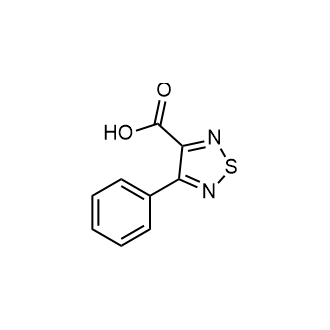 4-苯基-1,2,5-噻二唑-3-羧酸结构式