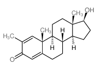 Androsta-1,4-dien-3-one,17-hydroxy-2-methyl-, (17b)- (9CI) structure