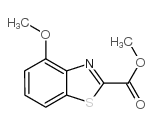 4-甲氧基苯并[d]噻唑-2-羧酸甲酯结构式