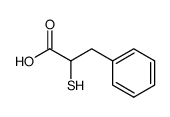 S(+)-2-mercapto-3-phenylpropionic acid Structure