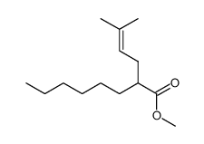 methyl 2-(3-methylbut-2-en-1-yl)octanoate结构式