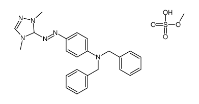 5-[[4-[双(苯基甲基)氨基]苯基]偶氮]-1,4-二甲基-1H-1,2,4-三唑硫酸甲酯结构式