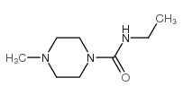 N-乙基-4-甲基-1-哌嗪羧酰胺结构式