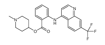 1-methyl-4-piperidinyl 2-[[7-(trifluoromethyl)quinolin-4-yl]amino]benzoate Structure