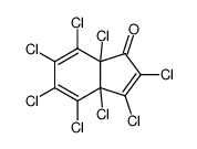 2,3,3a,4,5,6,7,7a-octachloro-3a,7a-dihydroindenone结构式