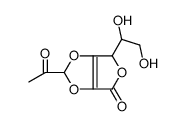 2-O,3-O-(2-Oxopropylidene)-L-ascorbic acid结构式