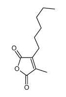 2-Hexyl-3-MethylMaleic Anhydride Structure