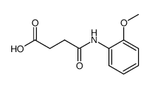4-[(2-METHOXYPHENYL)AMINO]-4-OXOBUTANOIC ACID结构式