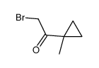 Ethanone, 2-bromo-1-(1-methylcyclopropyl)- (9CI) Structure