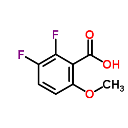 2,3-二氟-6-甲氧苯甲酸结构式