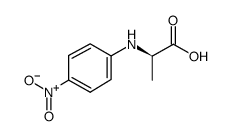 (2R)-2-[(4-硝基苯基)氨基]丙酸结构式