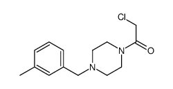 2-chloro-1-[4-[(3-methylphenyl)methyl]piperazin-1-yl]ethanone结构式