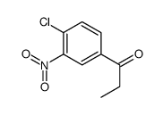 1-(4-氯-3-硝基苯基)-1-丙酮结构式