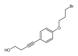 4-[4-(3-bromopropoxy)phenyl]but-3-yn-1-ol Structure