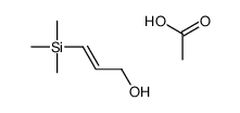 acetic acid,3-trimethylsilylprop-2-en-1-ol Structure