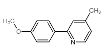 2-(4-甲氧基苯基)-4-甲基吡啶结构式