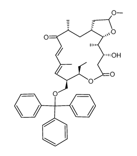 20-O-Methyl-23-O-trityltylonolide Hemiacetal Structure