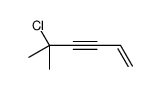 5-chloro-5-methylhex-1-en-3-yne Structure