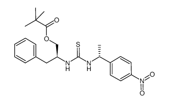 N-[(2S)-3-phenyl-1-pivaloyloxy-2-propyl]-N'-[(R)-α-methyl-4-nitrobenzyl]thiourea Structure