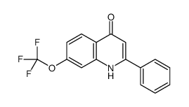2-phenyl-7-(trifluoromethoxy)-1H-quinolin-4-one结构式