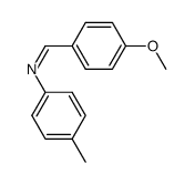 N-(p-methoxybenzylidene)-p-toluidine Structure