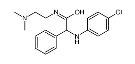 ACETAMIDE, 2-(p-CHLOROANILINO)-N-(2-(DIMETHYLAMINO)ETHYL)-2-PHENYL- structure