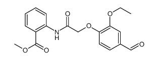 Methyl2-(2-(2-ethoxy-4-formylphenoxy)acetamido)benzoate Structure