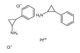 dichlorobis(tranylcypromine)platinum(II)结构式