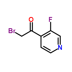 2-Bromo-1-(3-fluoro-4-pyridinyl)ethanone结构式
