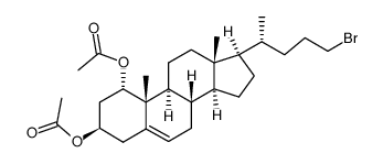 25,26,27-trisnorcholest-24-bromo-5-ene-1α,3β-diol diacetate结构式