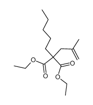 methallyl-pentyl-malonic acid diethyl ester Structure