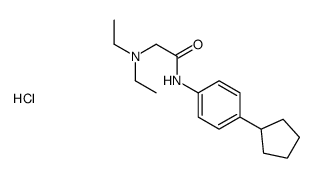 N-(4-cyclopentylphenyl)-2-(diethylamino)acetamide,hydrochloride Structure