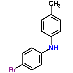 (4-溴苯基)对甲苯胺结构式