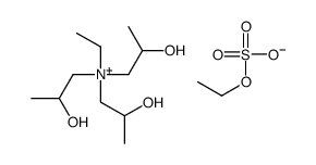 ethyltris(2-hydroxypropyl)ammonium ethyl sulphate structure