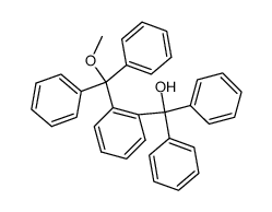 2-(α-Hydroxy-benzhydryl)-1-(α-methoxy-benzhydryl)-benzol结构式
