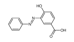 4-hydroxy-3-phenylazo-benzoic acid结构式