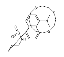 10-[3-(丹酰胺基)丙基]-1,4,7-三氮杂环十二烷结构式